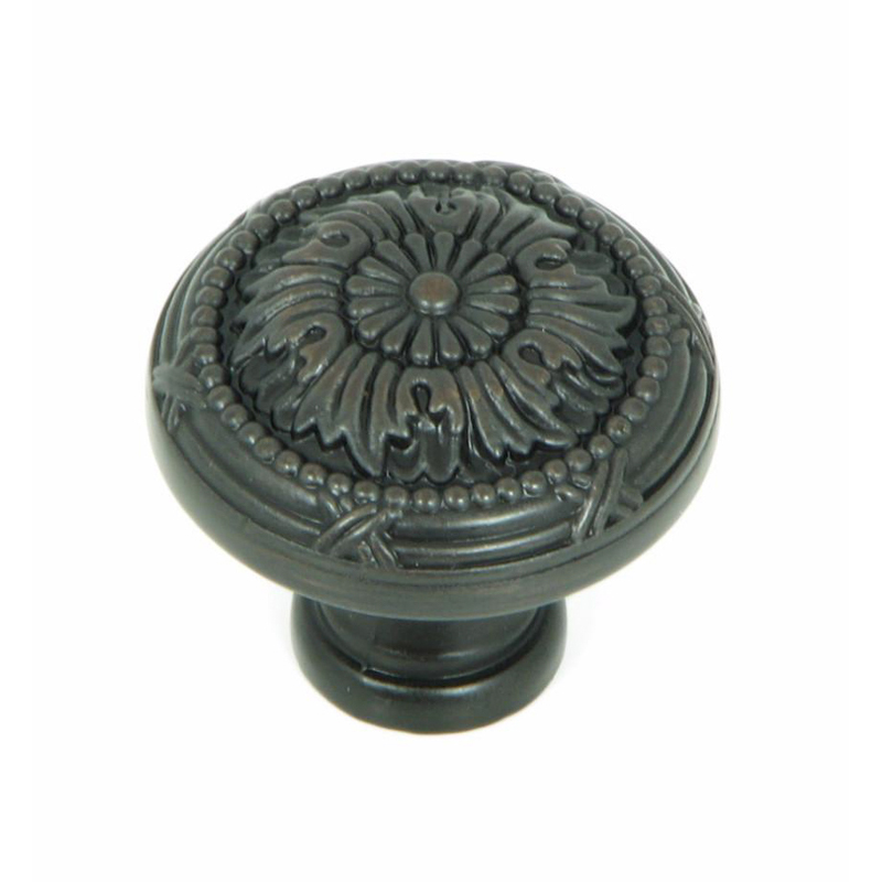 Floral 1-1/4" Cabinet Knob in Oil Rubbed Bronze